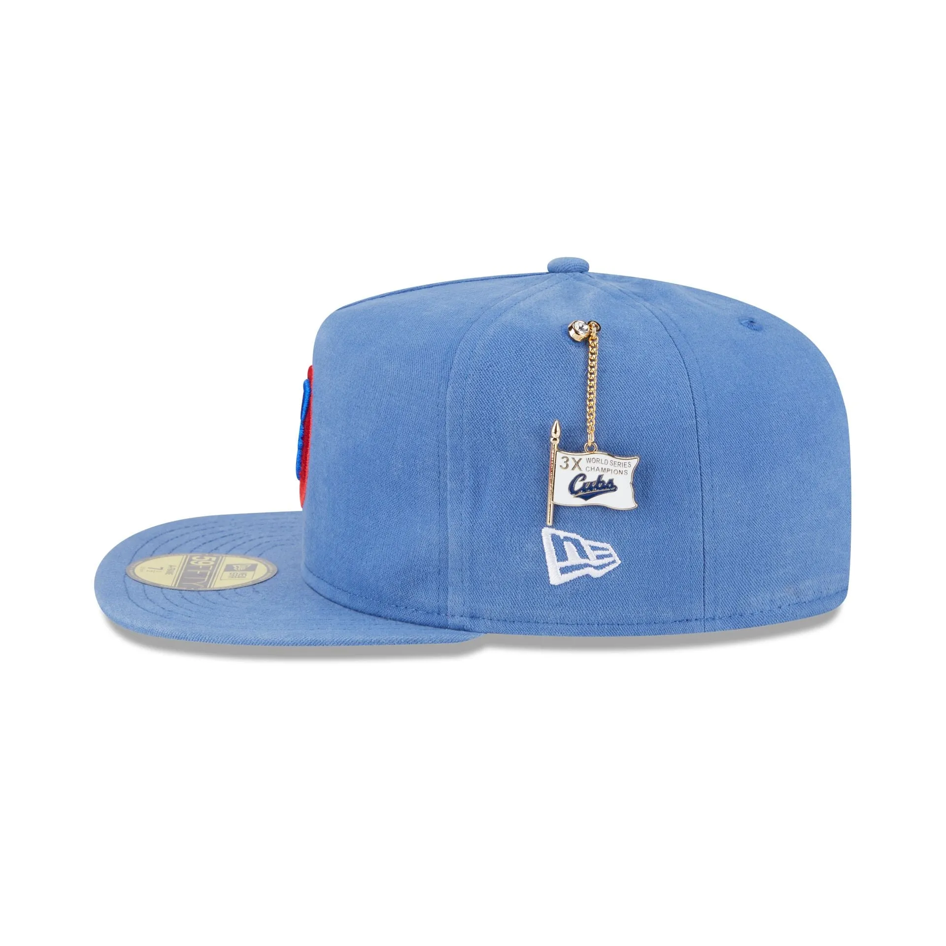 Chicago Cubs Championship Side Flag 59FIFTY A-Frame Fitted Hat sold by New Era product image thumbnail 4