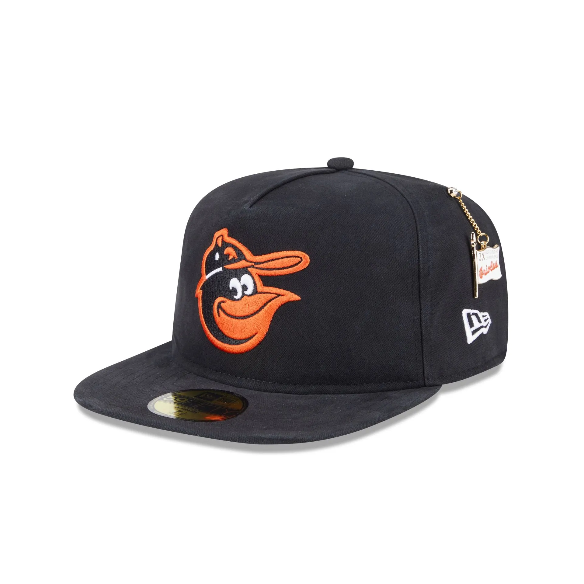 Baltimore Orioles Championship Side Flag 59FIFTY A-Frame Fitted Hat sold by New Era