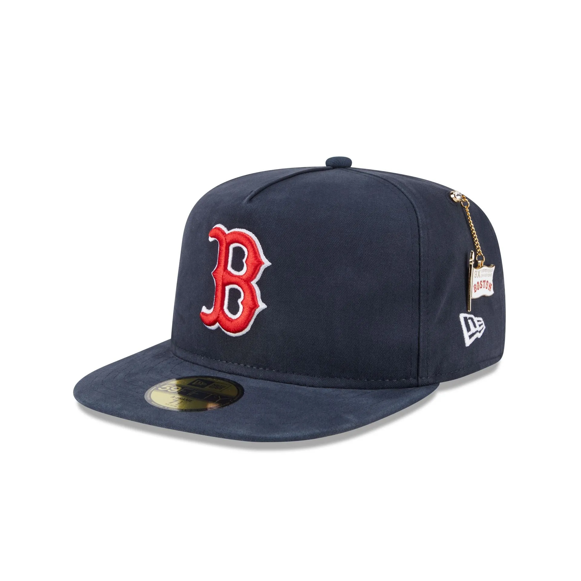 Boston Red Sox Championship Side Flag 59FIFTY A-Frame Fitted Hat sold by New Era