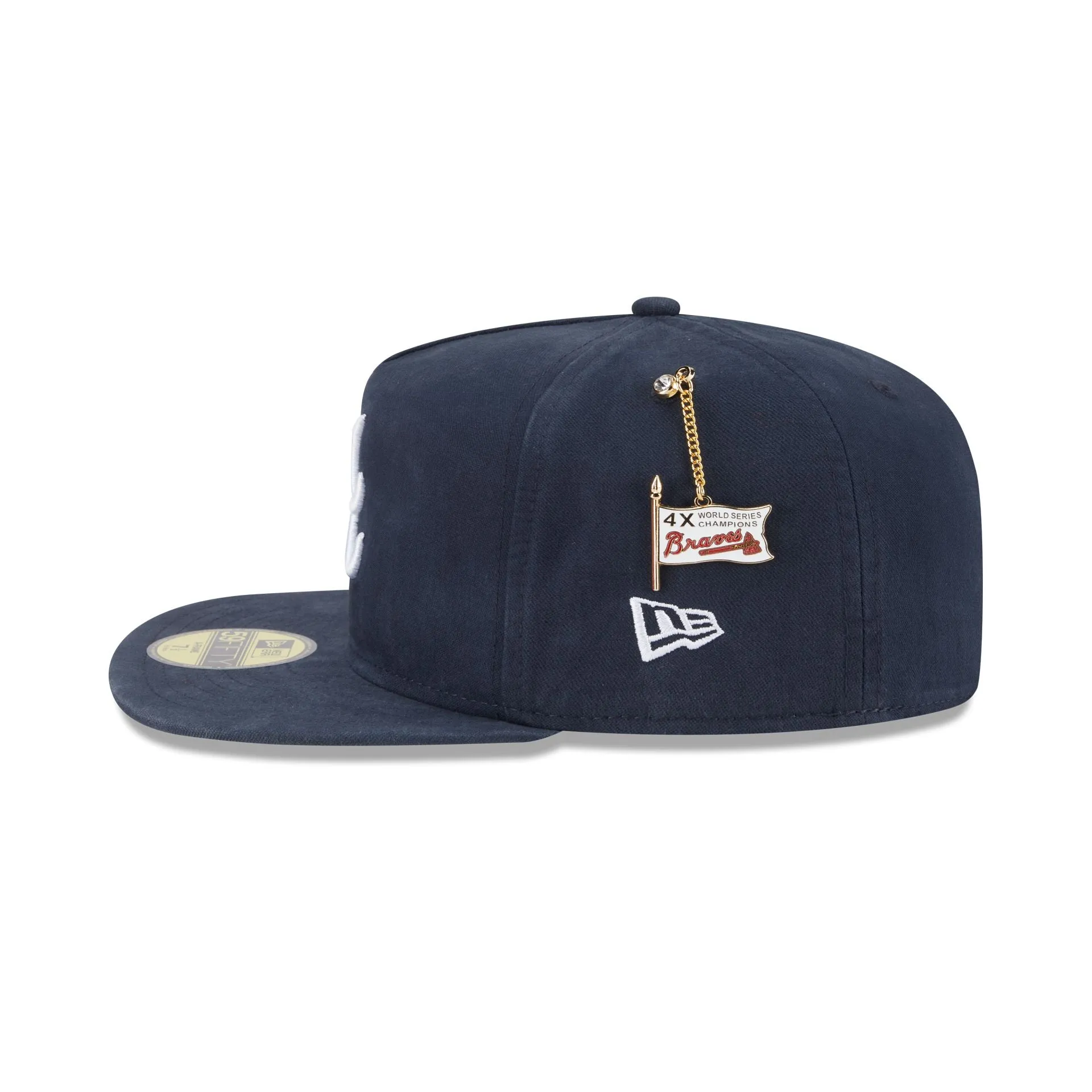 Atlanta Braves Championship Side Flag 59FIFTY A-Frame Fitted Hat sold by New Era product image thumbnail 4