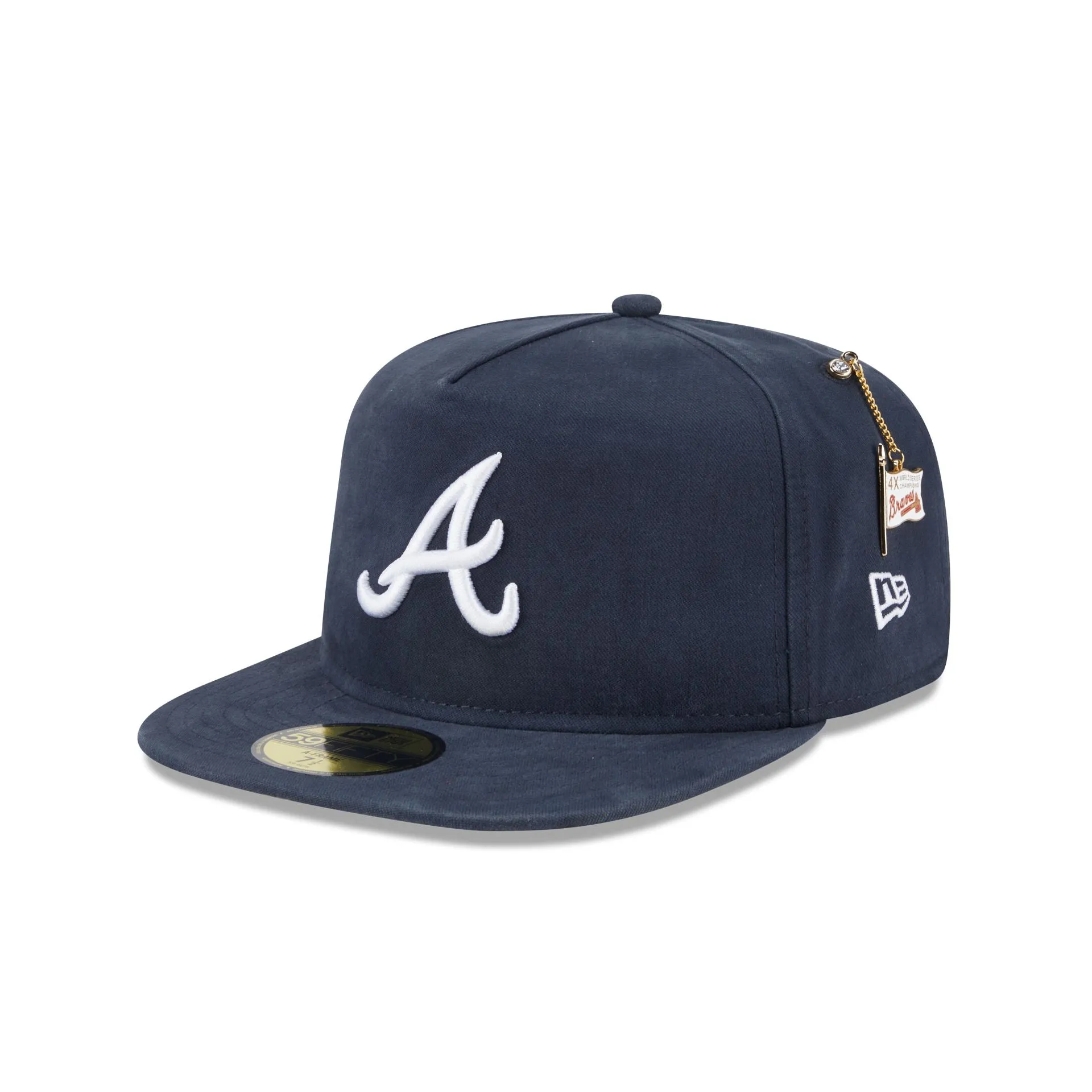 Atlanta Braves Championship Side Flag 59FIFTY A-Frame Fitted Hat sold by New Era