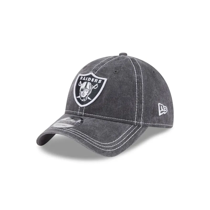 Las Vegas Raiders Washed Contrast 9TWENTY Adjustable Hat sold by New Era
