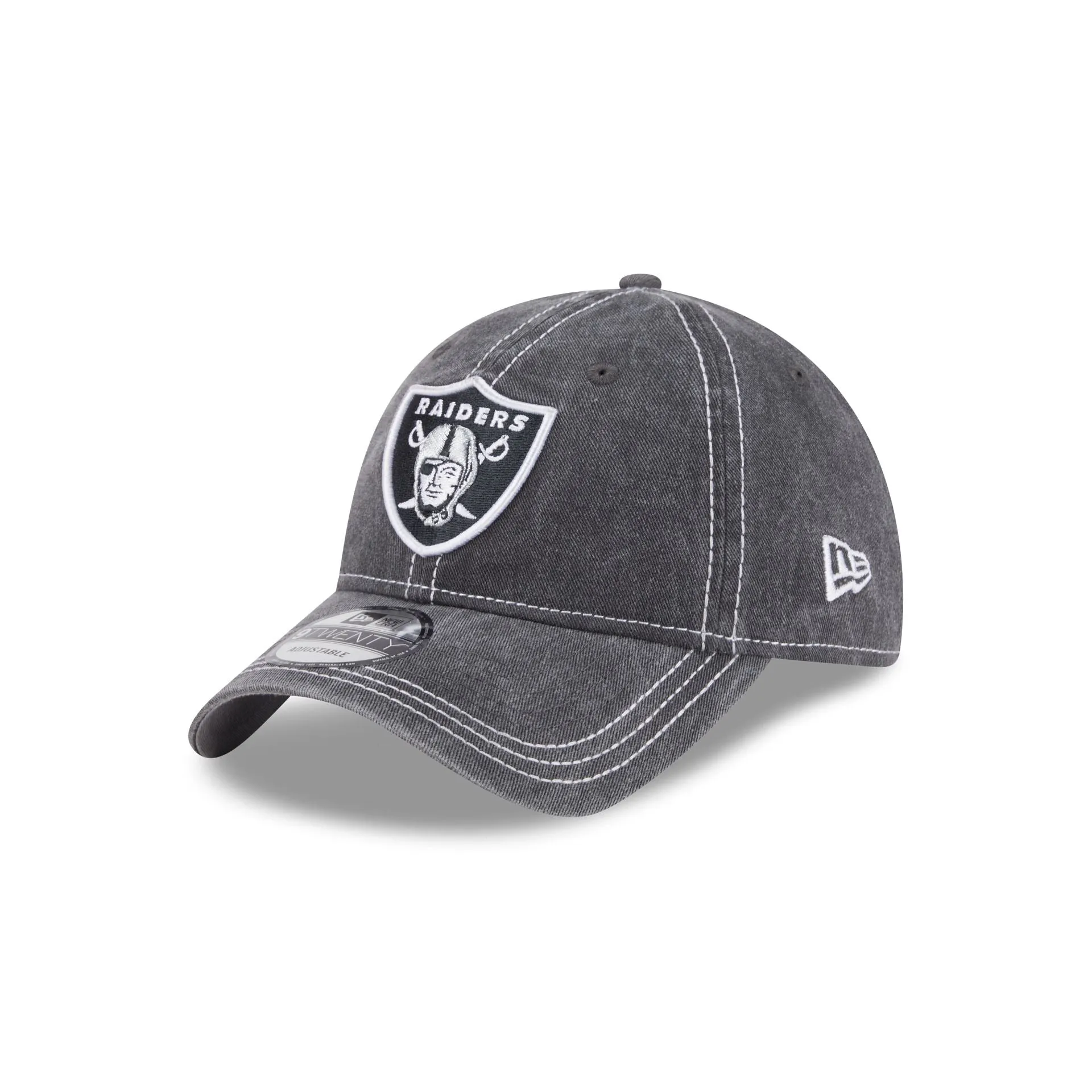 Las Vegas Raiders Washed Contrast 9TWENTY Adjustable Hat sold by New Era