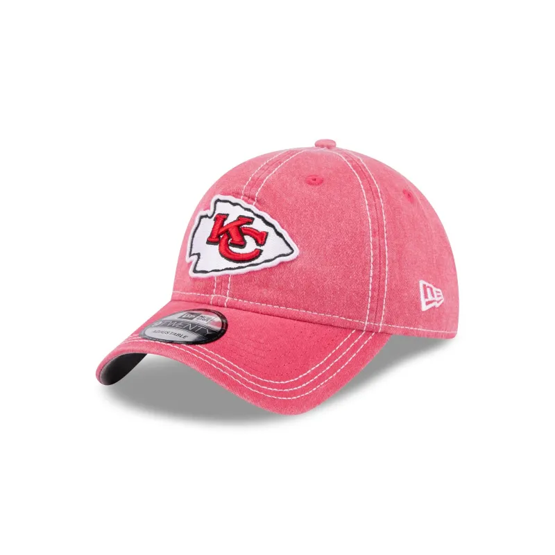 Kansas City Chiefs Washed Contrast 9TWENTY Adjustable Hat sold by New Era