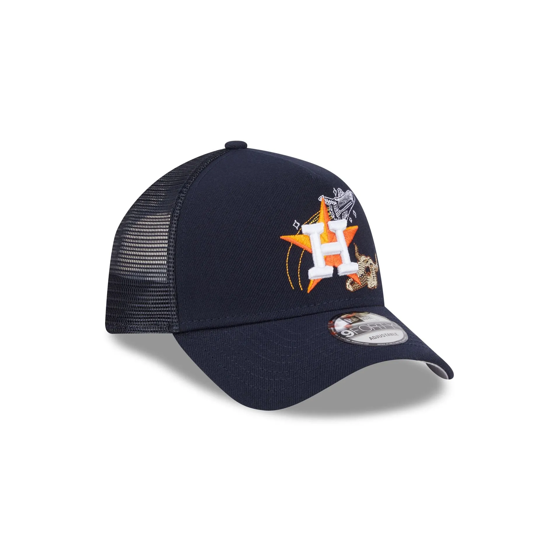 Houston Astros State Stitch 9FORTY A-Frame Trucker Hat sold by New Era product image thumbnail 3