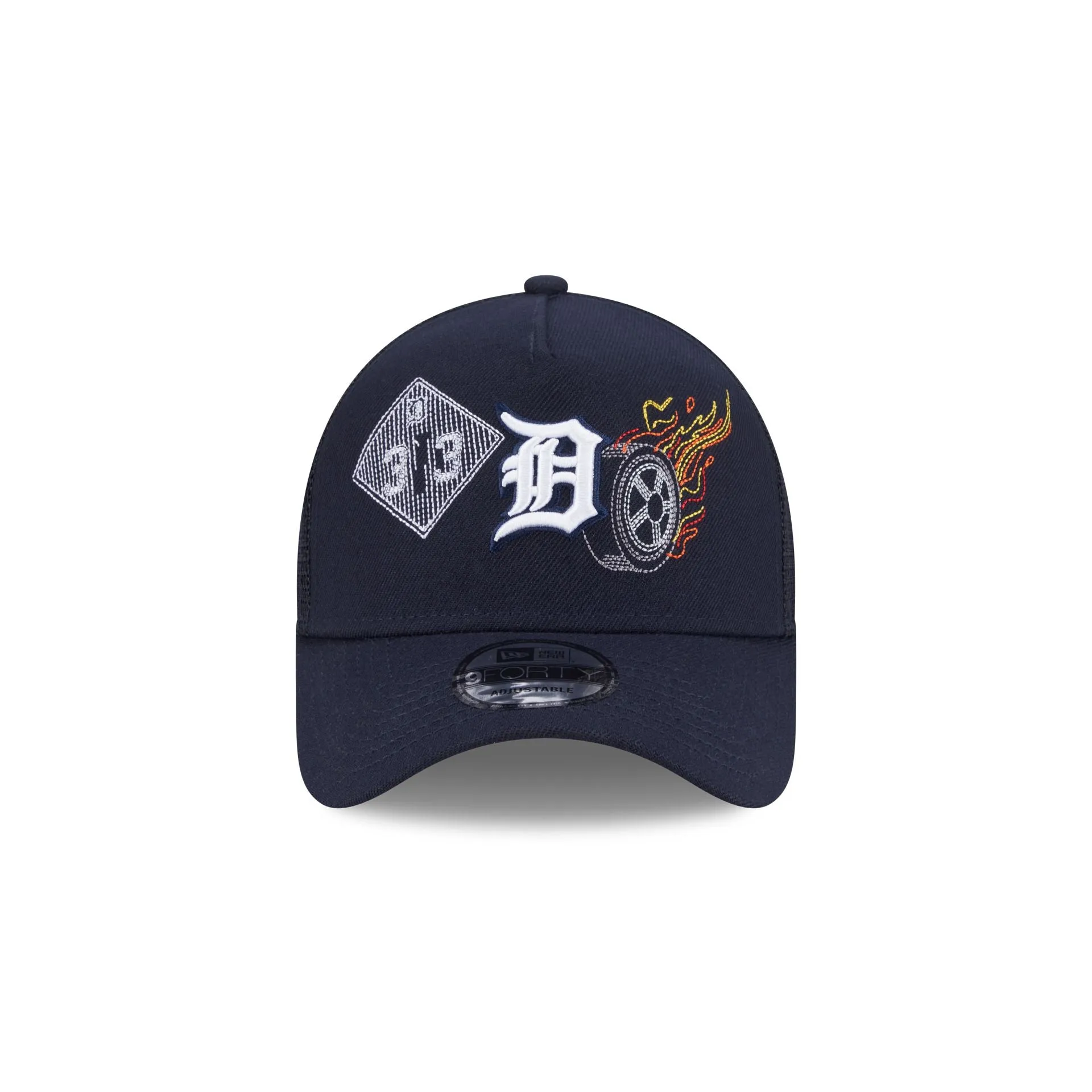 Detroit Tigers State Stitch 9FORTY A-Frame Trucker Hat sold by New Era product image thumbnail 2