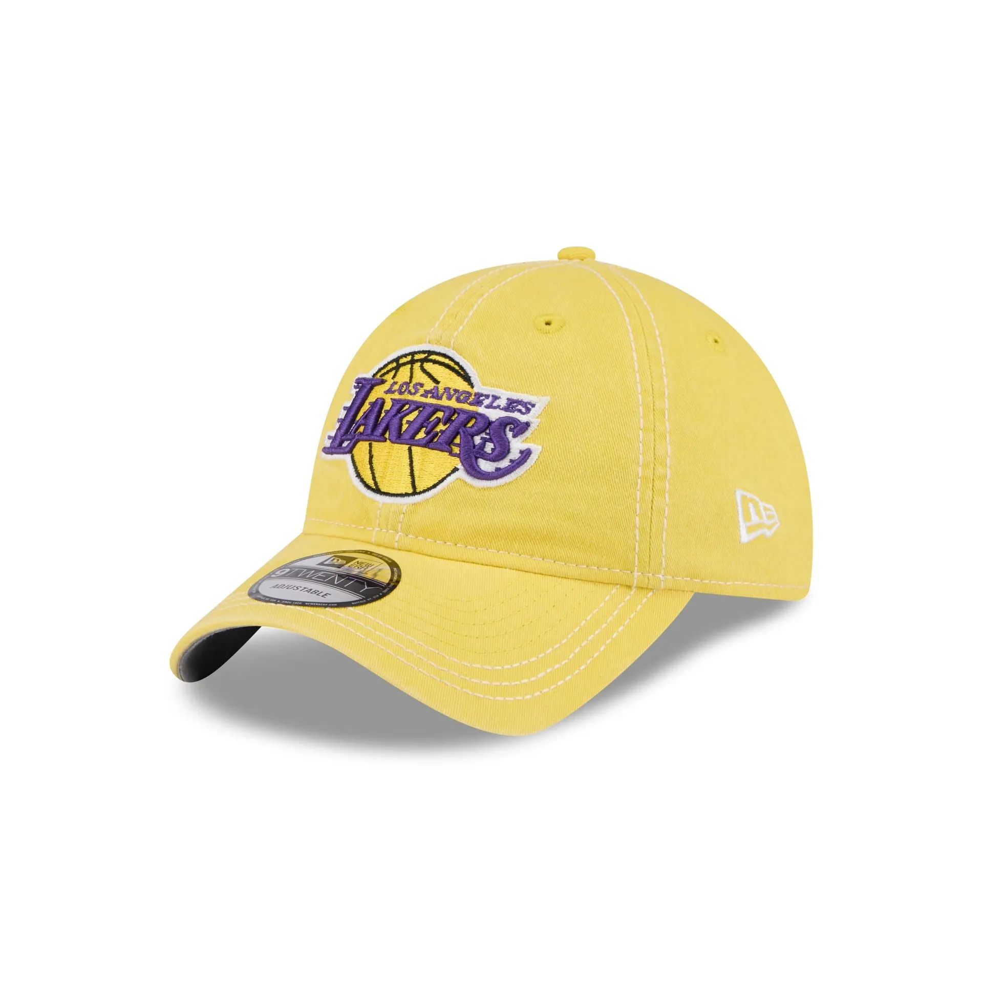Los Angeles Lakers Washed Contrast 9TWENTY Adjustable Hat sold by New Era