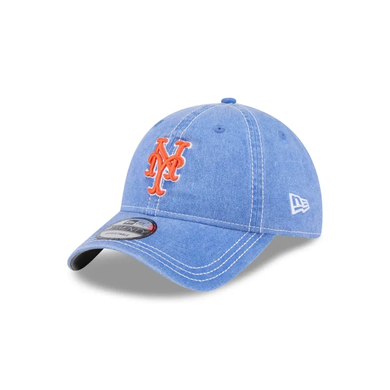 New York Mets Washed Contrast 9TWENTY Adjustable Hat sold by New Era