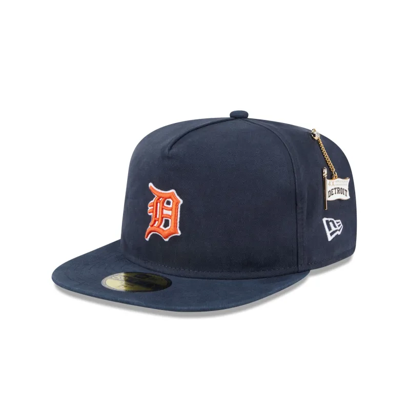 Detroit Tigers Championship Side Flag 59FIFTY A-Frame Fitted Hat sold by New Era