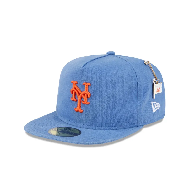 New York Mets Championship Side Flag 59FIFTY A-Frame Fitted Hat sold by New Era