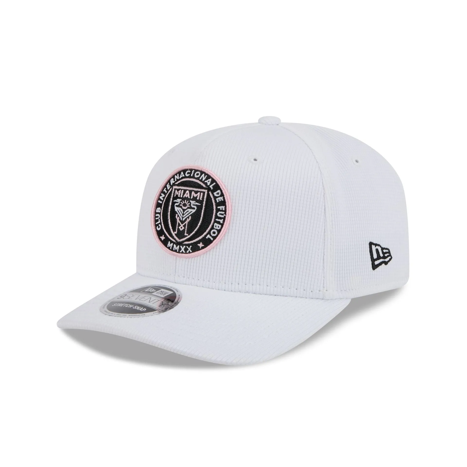 Inter Miami 2025 Jersey Hook White 9SEVENTY Stretch-Snap Hat sold by New Era