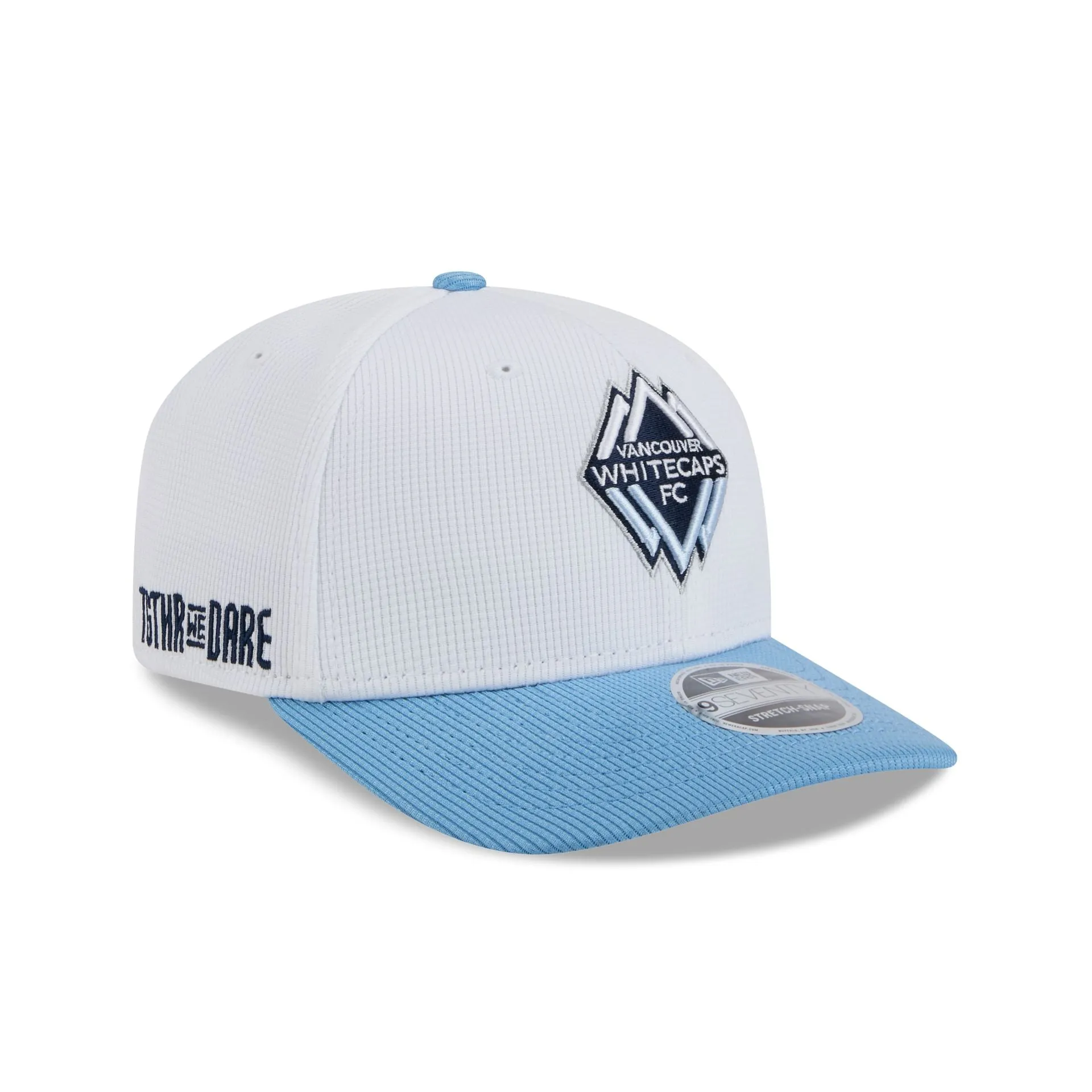 Vancouver White Caps FC 2025 Jersey Hook 9SEVENTY Stretch-Snap Hat sold by New Era