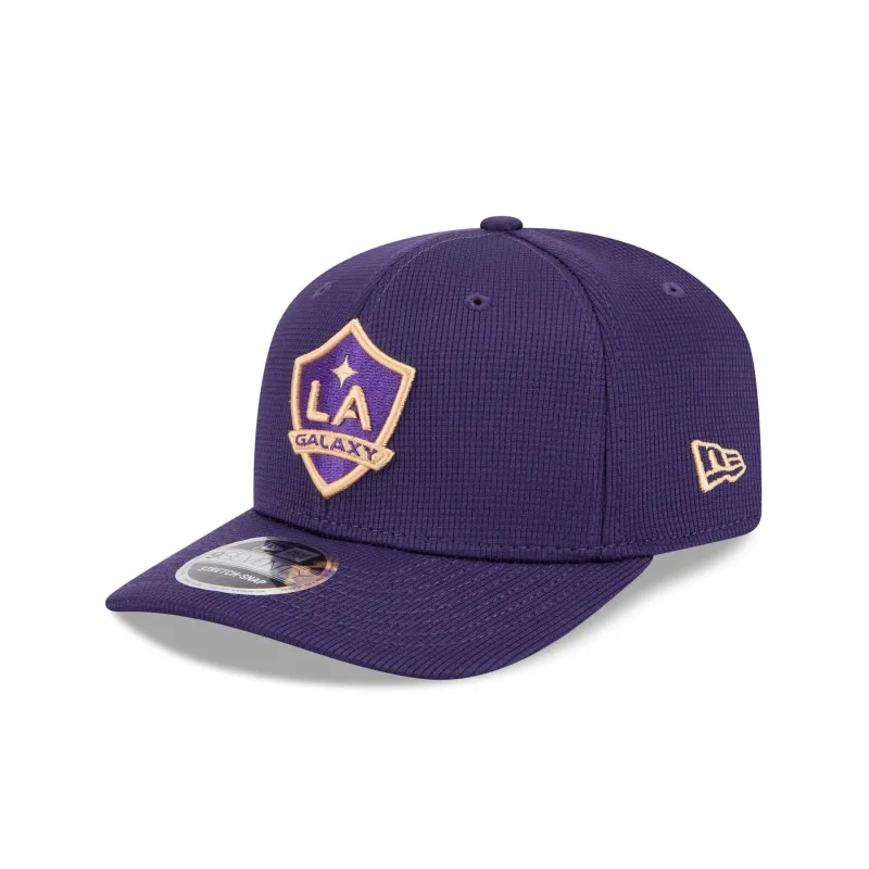 LA Galaxy 2025 Jersey Hook 9SEVENTY Stretch-Snap Hat sold by New Era