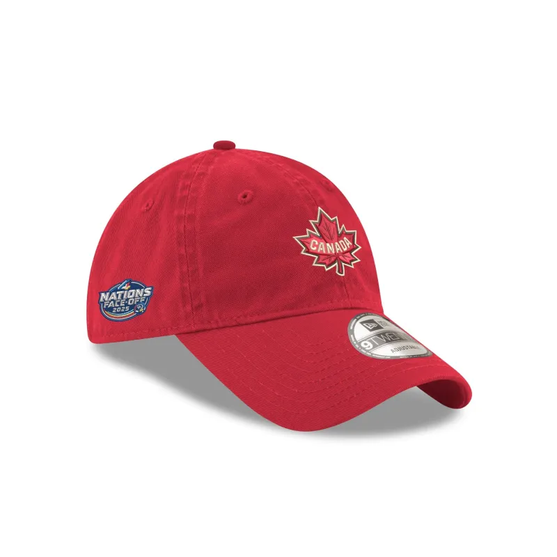 Canada 2025 4 Nations Face-Off 9TWENTY Adjustable Hat sold by New Era