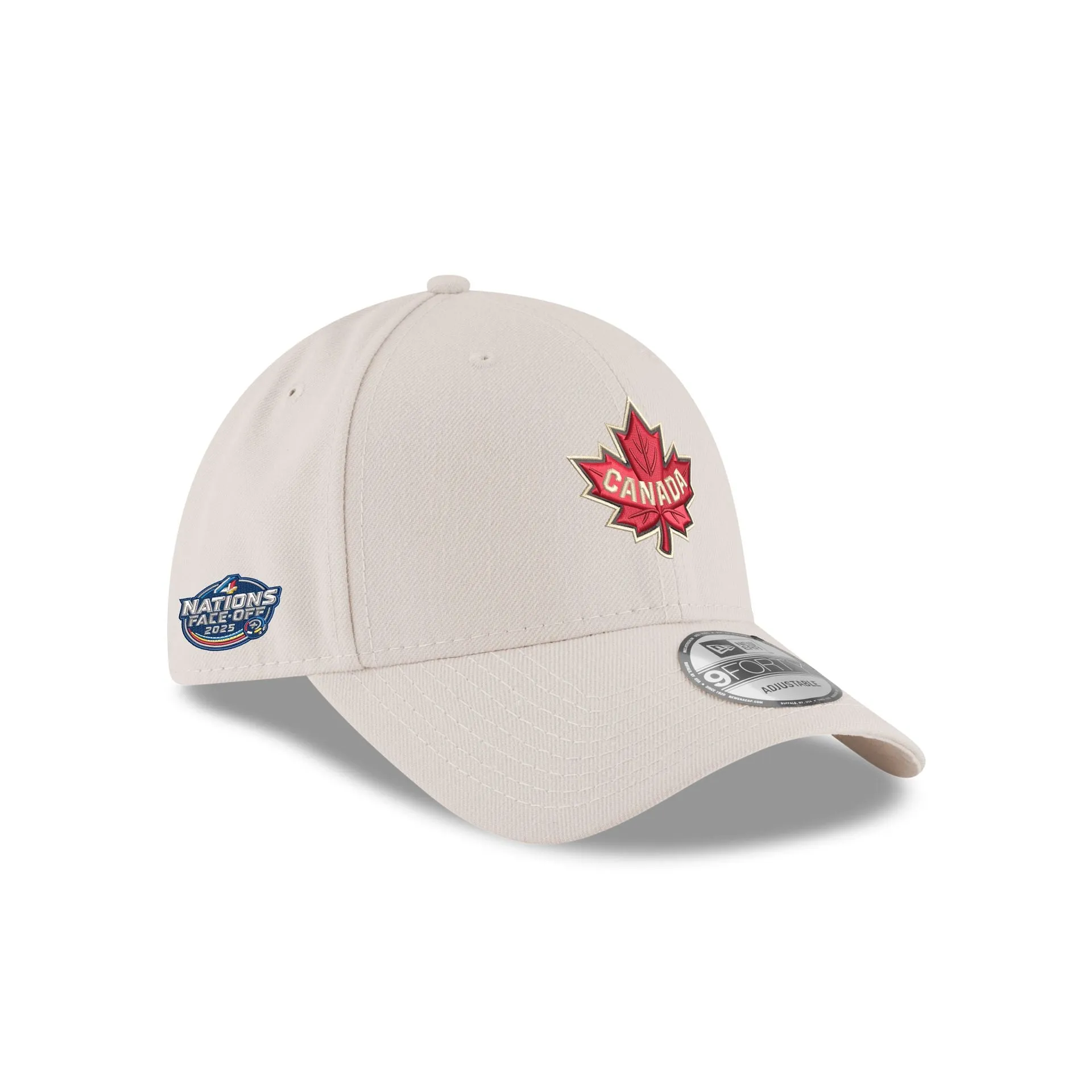 Canada 2025 4 Nations Face-Off Stone 9FORTY Adjustable Hat sold by New Era