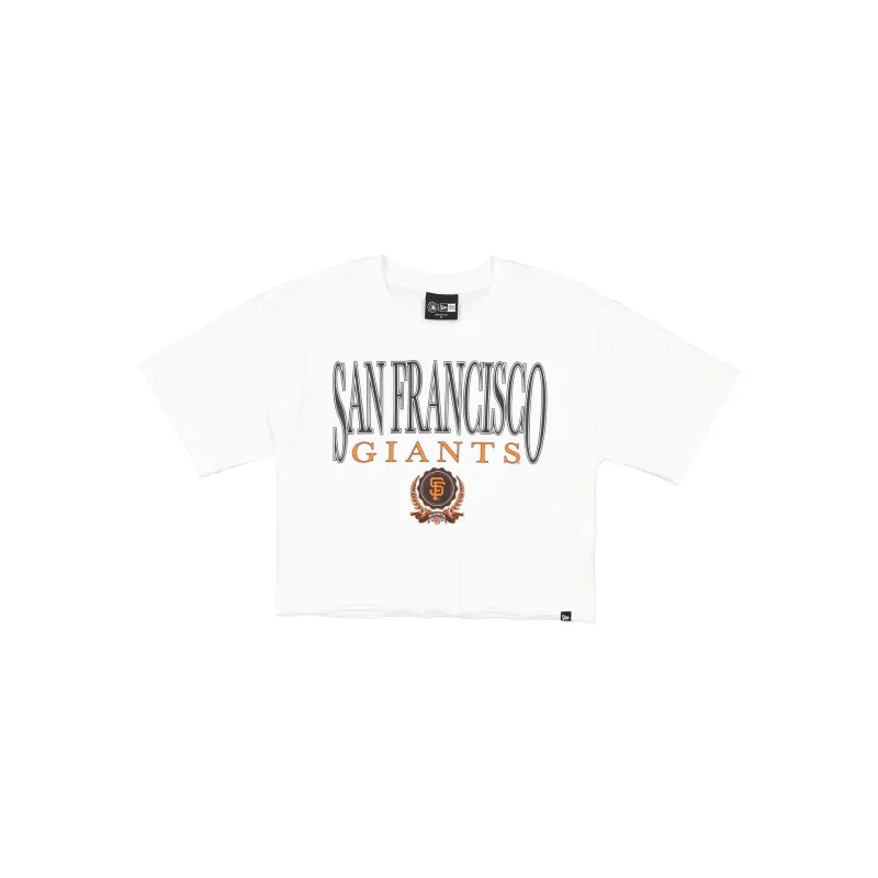 San Francisco Giants Throwback Prep Women's Cropped T-Shirt sold by New Era