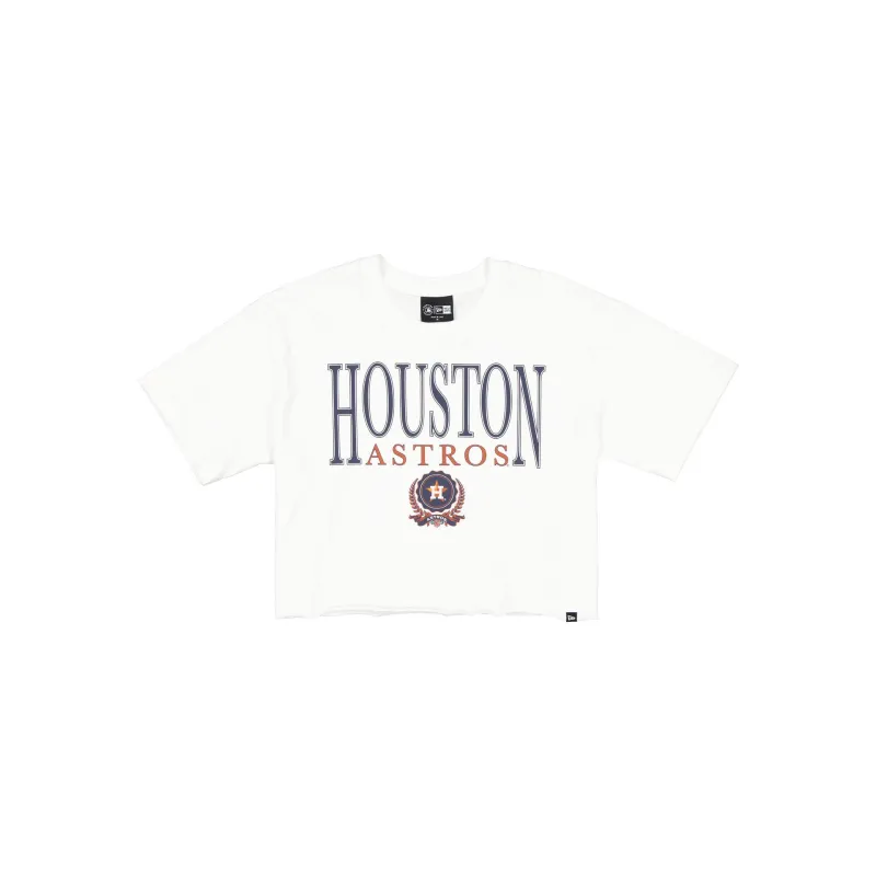 Houston Astros Throwback Prep Women's Cropped T-Shirt sold by New Era