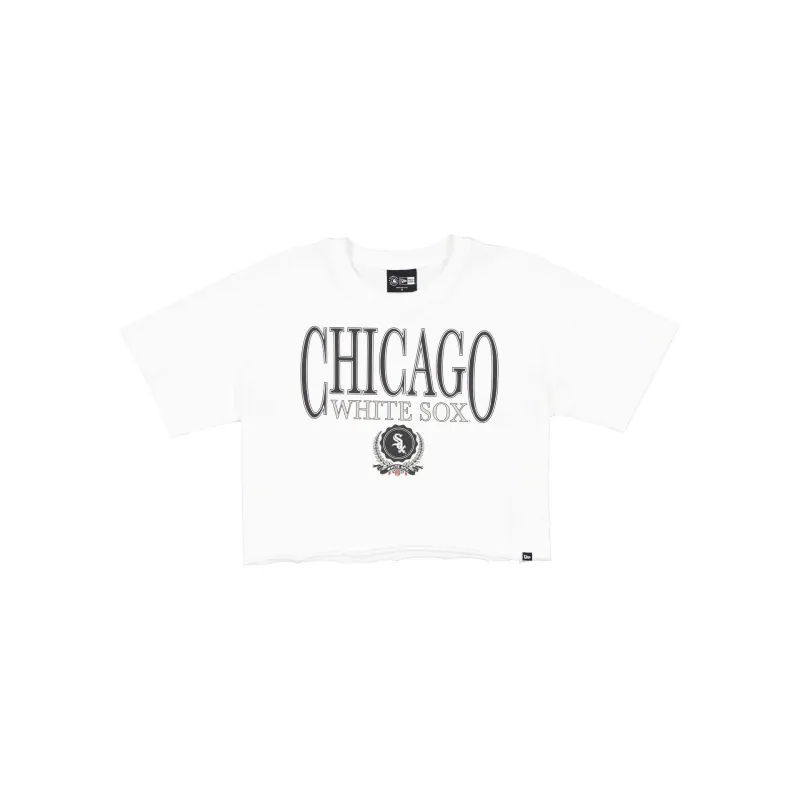 Chicago White Sox Throwback Prep Women's Cropped T-Shirt sold by New Era
