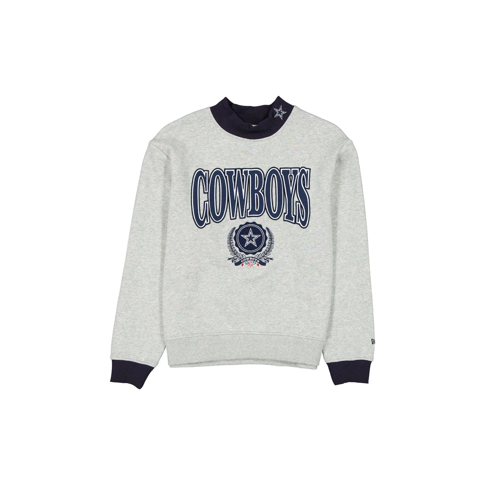 Dallas Cowboys Throwback Prep Women's Mockneck Sweatshirt sold by New Era
