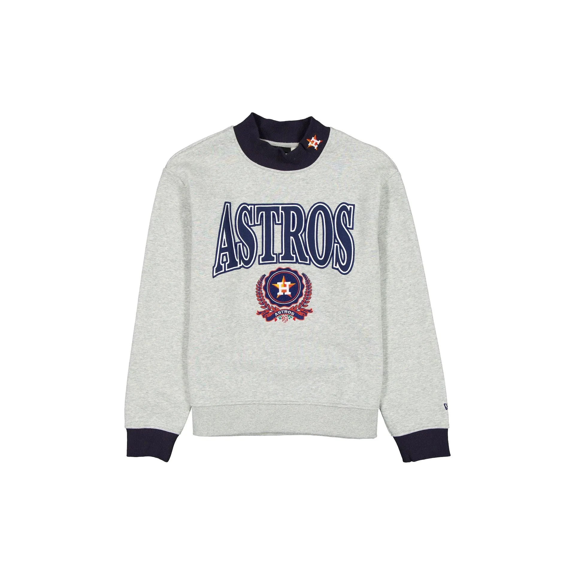 Houston Astros Throwback Prep Women's Mockneck Sweatshirt sold by New Era