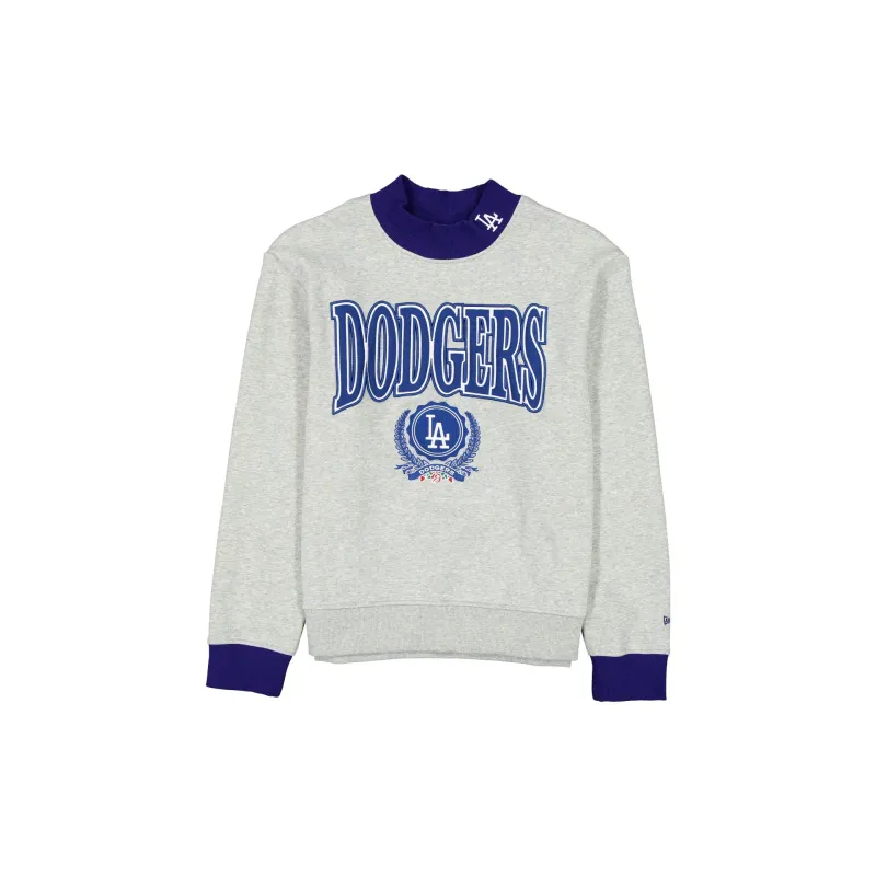 Los Angeles Dodgers Throwback Prep Women's Mockneck Sweatshirt sold by New Era