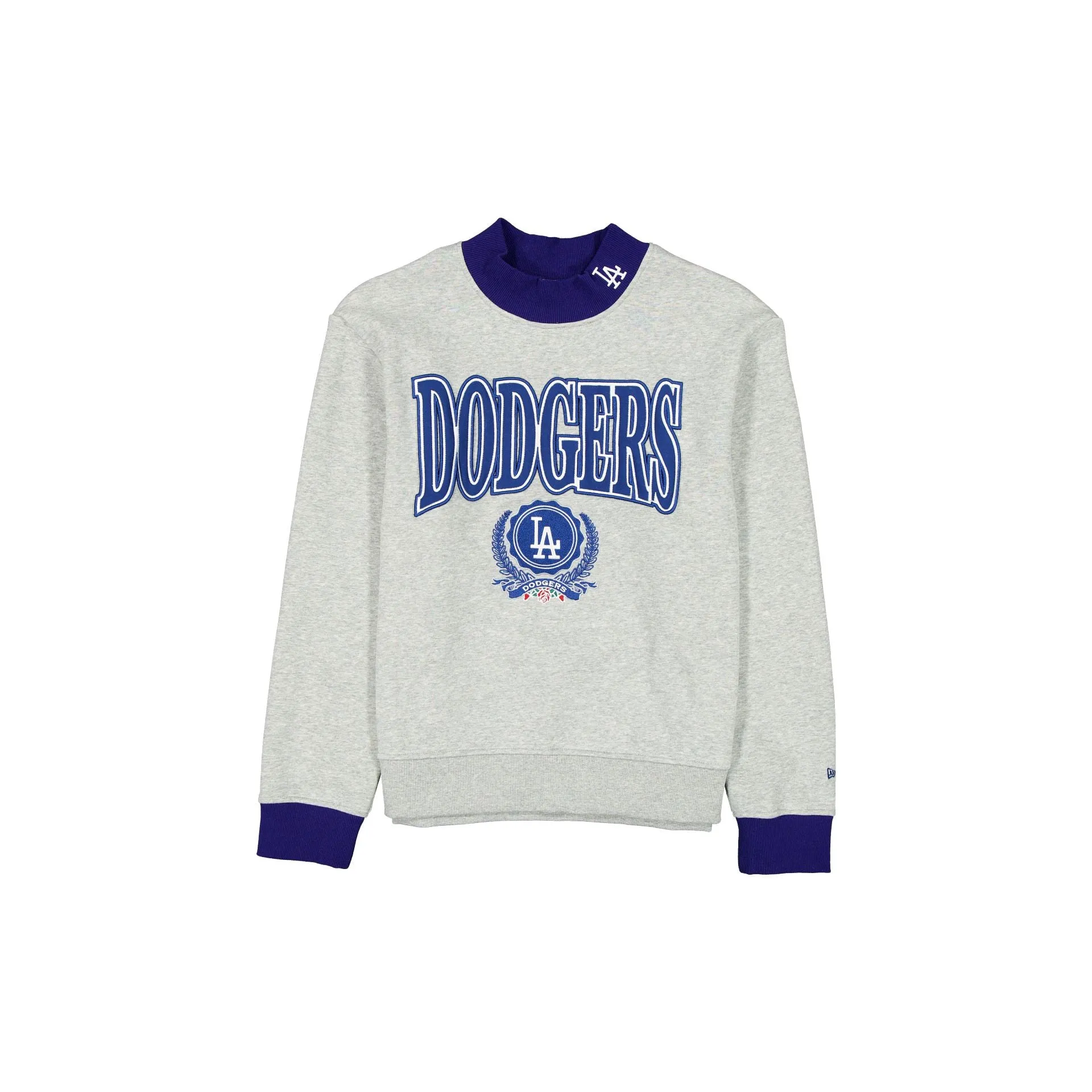 Los Angeles Dodgers Throwback Prep Women's Mockneck Sweatshirt sold by New Era