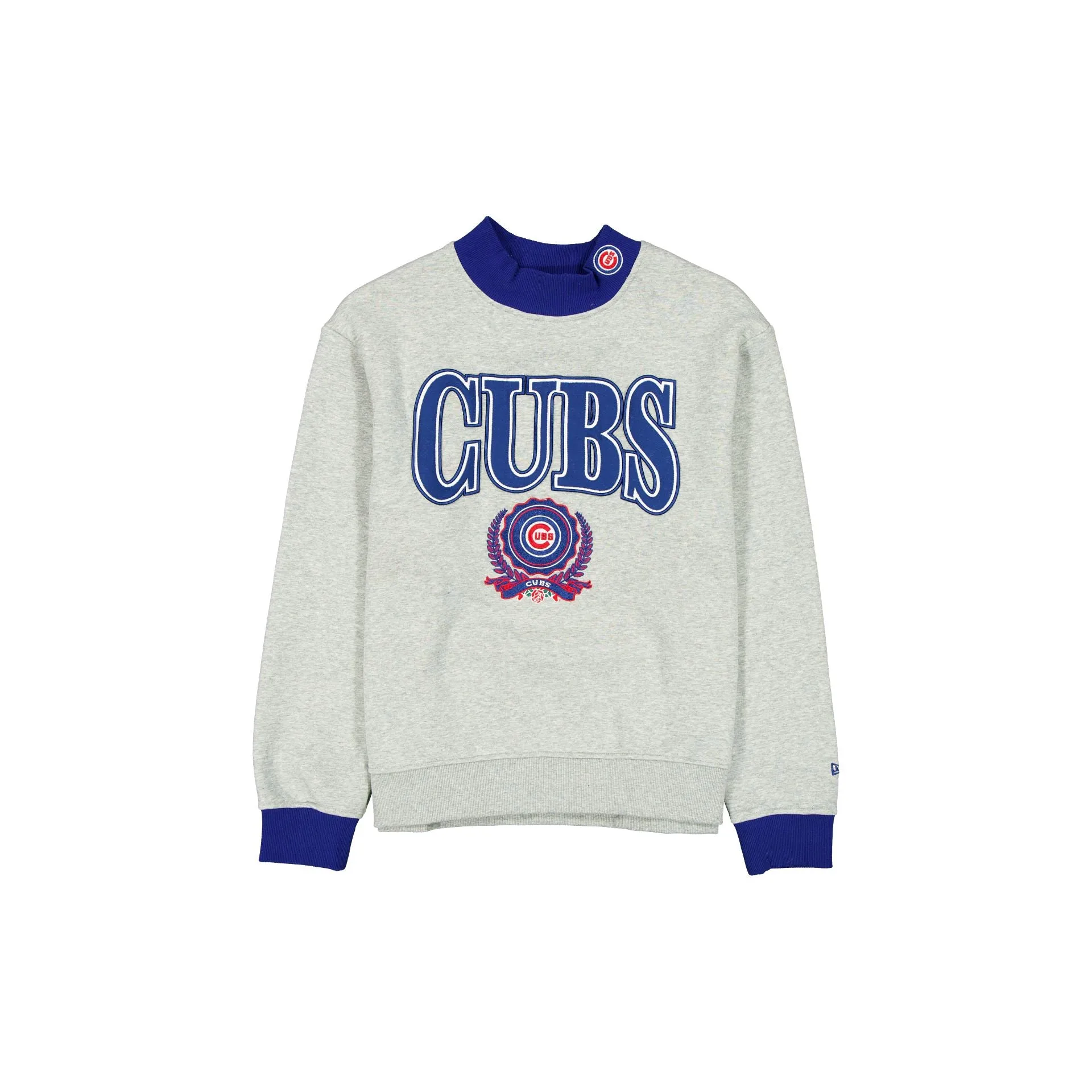 Chicago Cubs Throwback Prep Women's Mockneck Sweatshirt sold by New Era