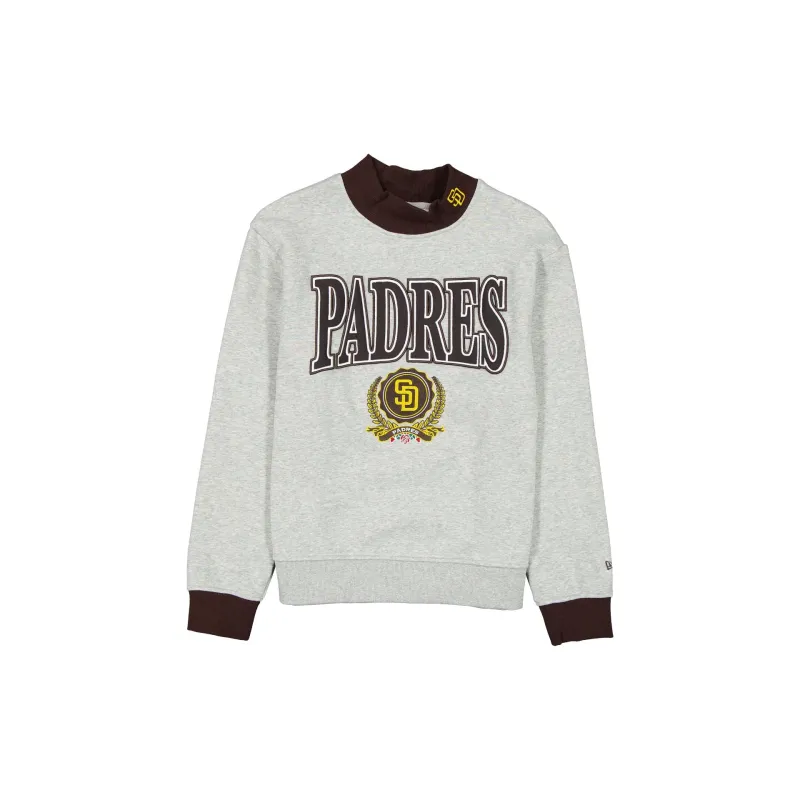 San Diego Padres Throwback Prep Women's Mockneck Sweatshirt sold by New Era