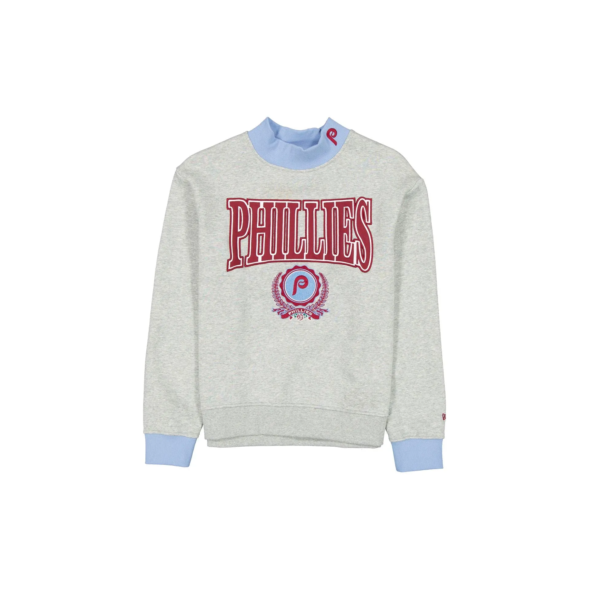 Philadelphia Phillies Throwback Prep Women's Mockneck Sweatshirt sold by New Era