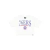 Philadelphia 76ers Throwback Prep Women's Cropped T-Shirt sold by New Era