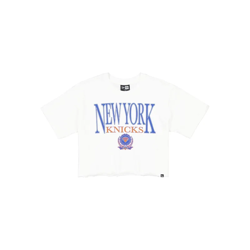 New York Knicks Throwback Prep Women's Cropped T-Shirt sold by New Era