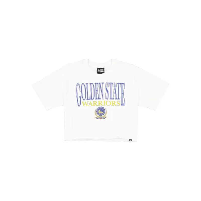 Golden State Warriors Throwback Prep Women's Cropped T-Shirt sold by New Era