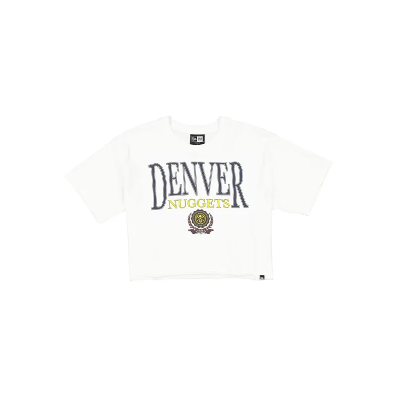 Denver Nuggets Throwback Prep Women's Cropped T-Shirt sold by New Era