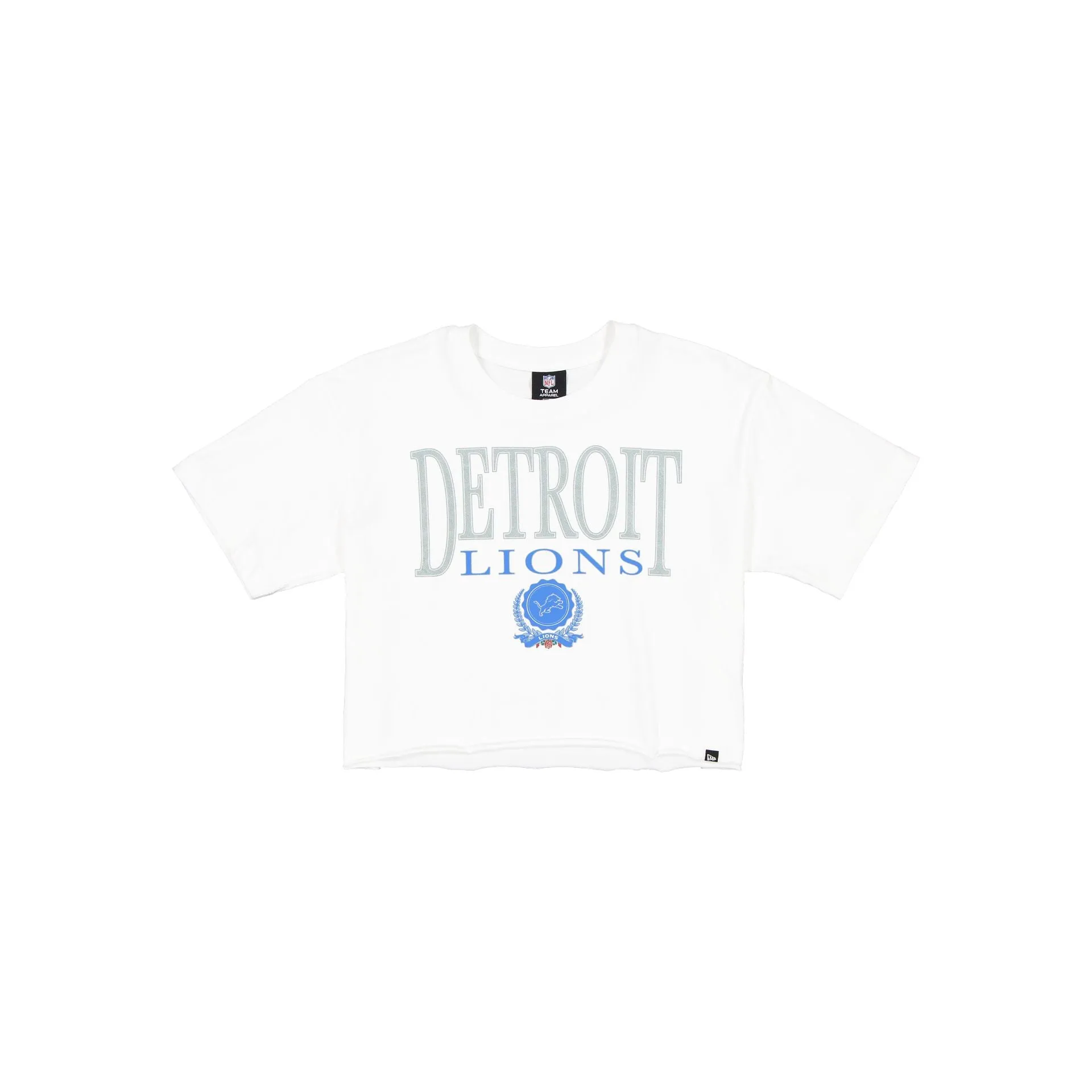 Detroit Lions Throwback Prep Women's Cropped T-Shirt sold by New Era