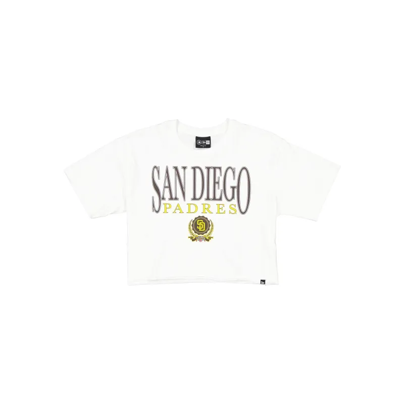 San Diego Padres Throwback Prep Women's Cropped T-Shirt sold by New Era