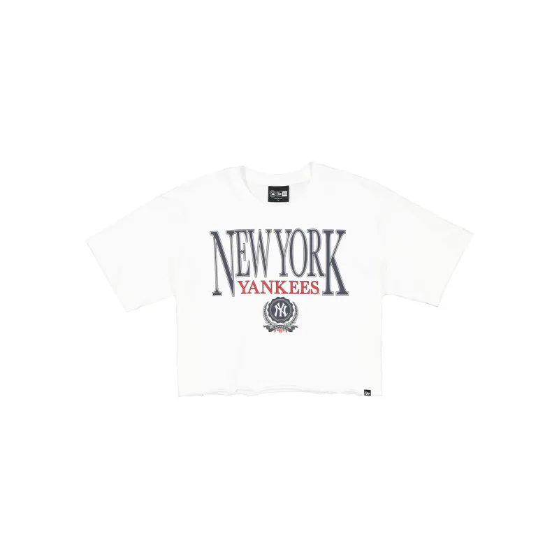 New York Yankees Throwback Prep Women's Cropped T-Shirt sold by New Era