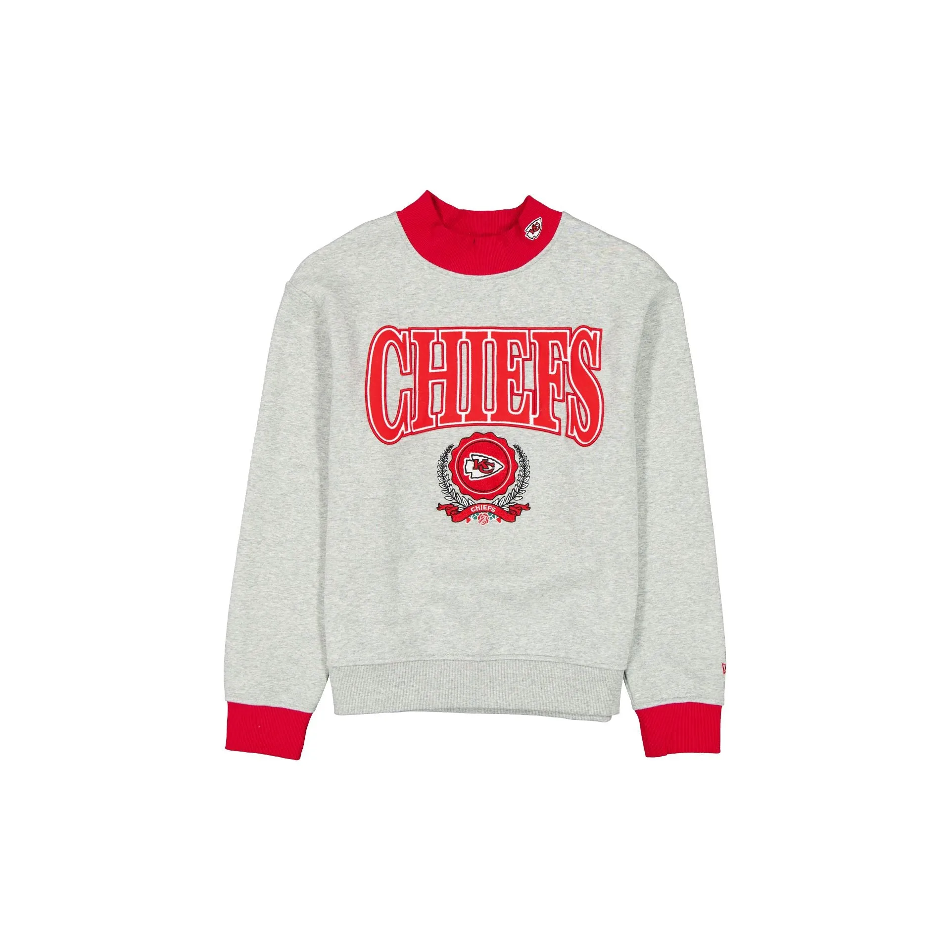 Kansas City Chiefs Throwback Prep Women's Mockneck Sweatshirt sold by New Era