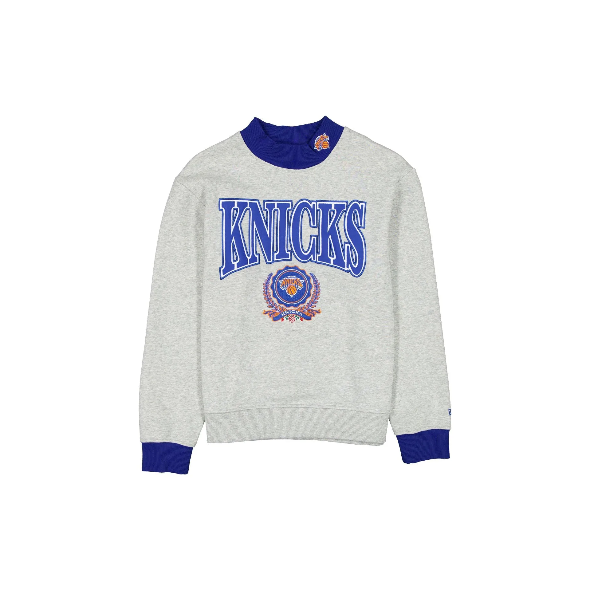 New York Knicks Throwback Prep Women's Mockneck Sweatshirt sold by New Era