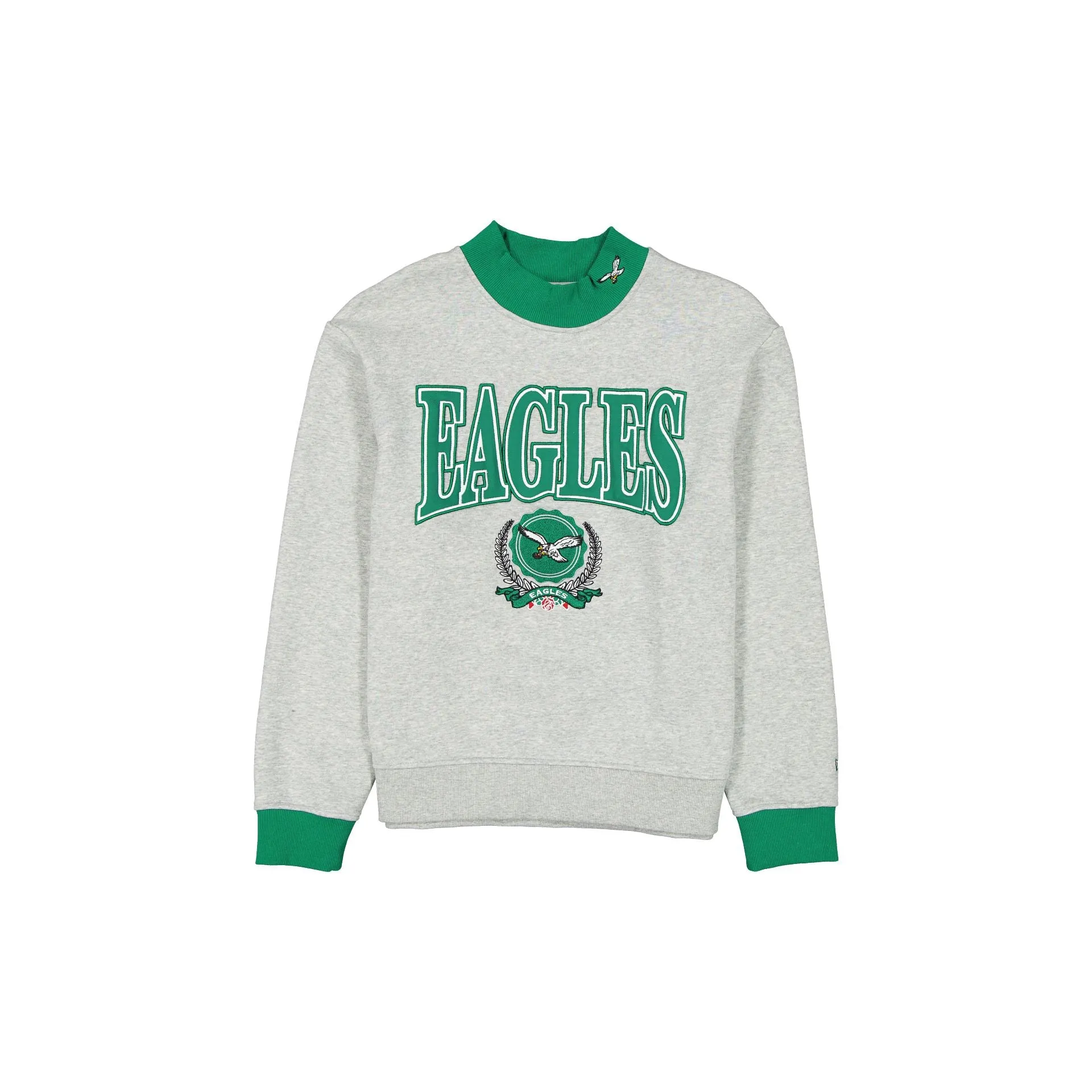 Philadelphia Eagles Throwback Prep Women's Mockneck Sweatshirt sold by New Era