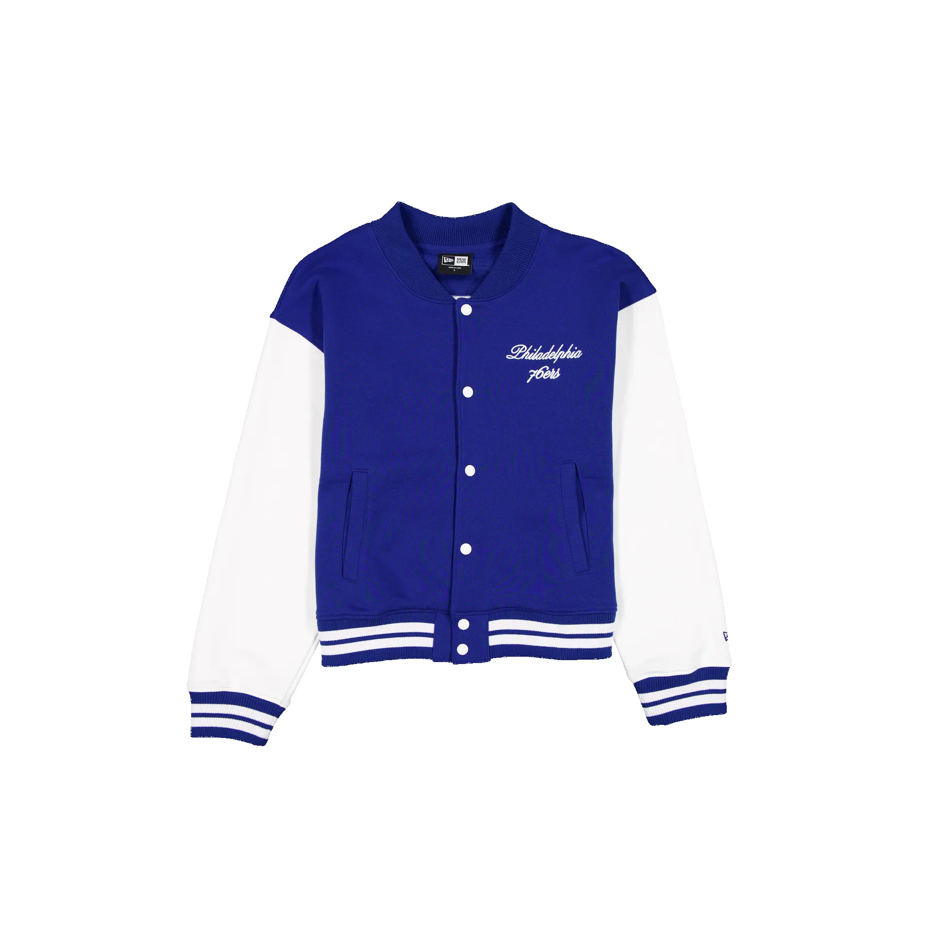 Philadelphia 76ers Throwback Prep Women's Jacket sold by New Era
