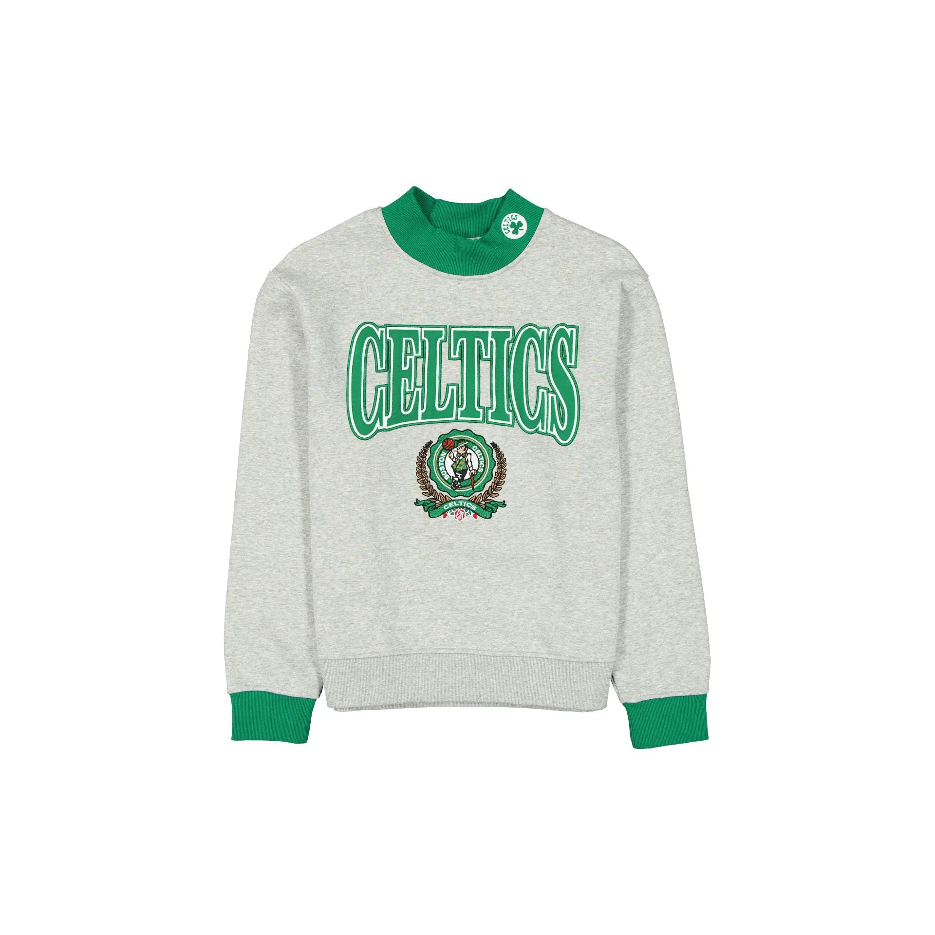 Boston Celtics Throwback Prep Women's Mockneck Sweatshirt sold by New Era
