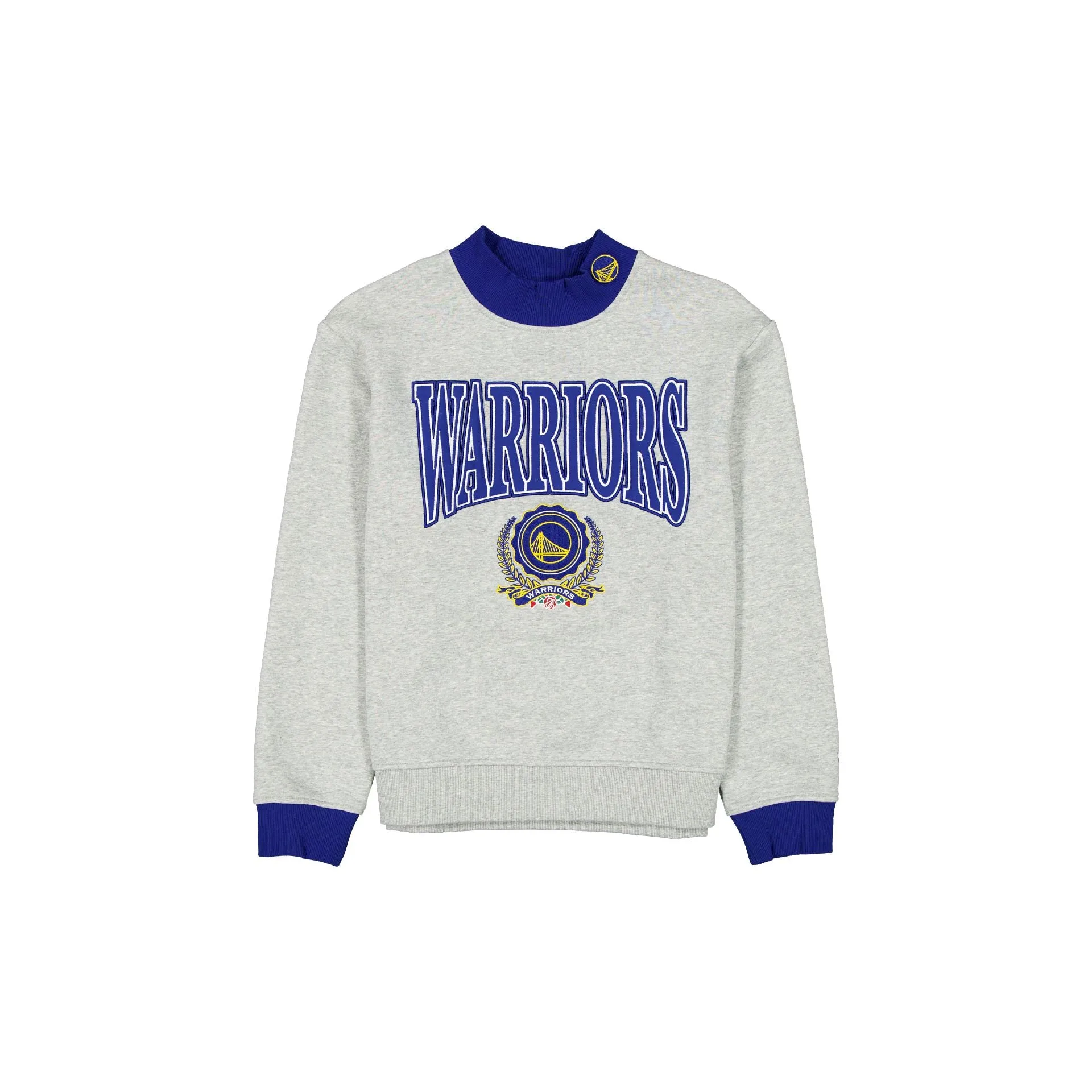 Golden State Warriors Throwback Prep Women's Mockneck Sweatshirt sold by New Era
