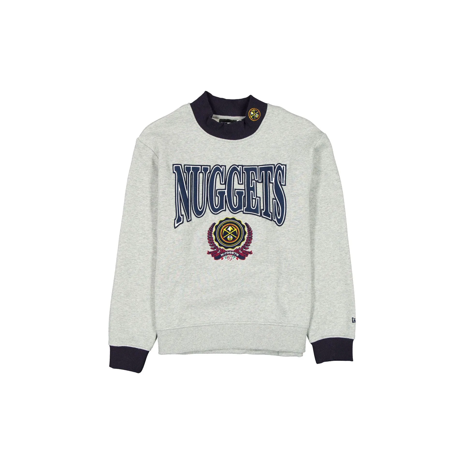 Denver Nuggets Throwback Prep Women's Mockneck Sweatshirt sold by New Era