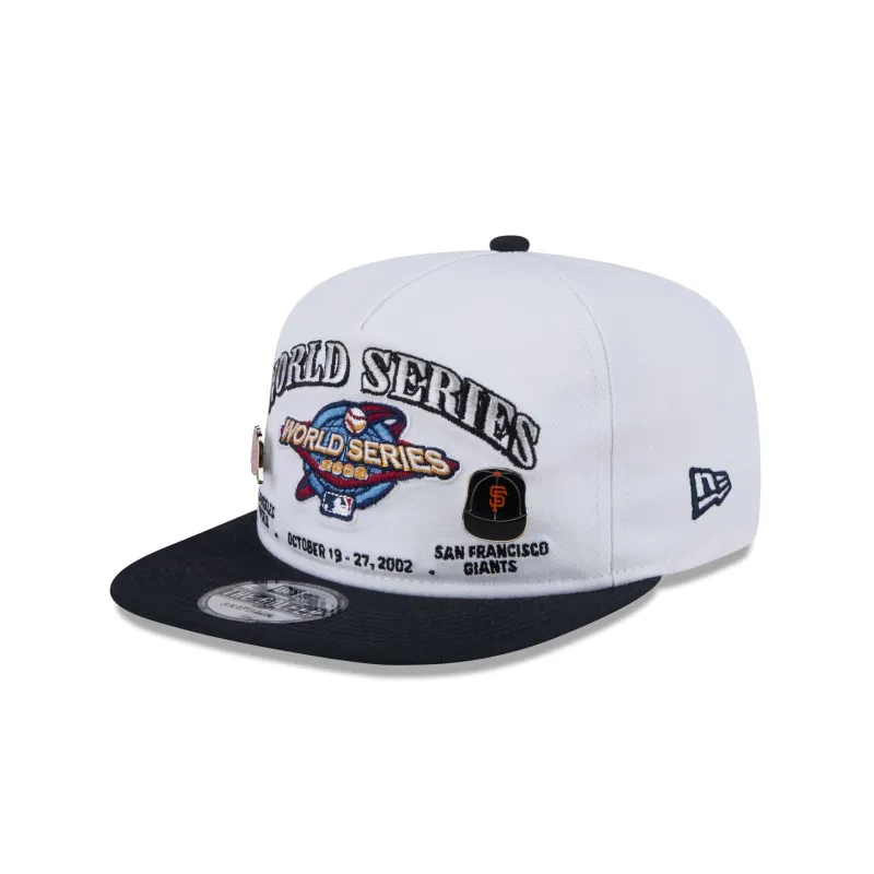 MLB World Series 2002 Championship Pin Golfer Hat sold by New Era