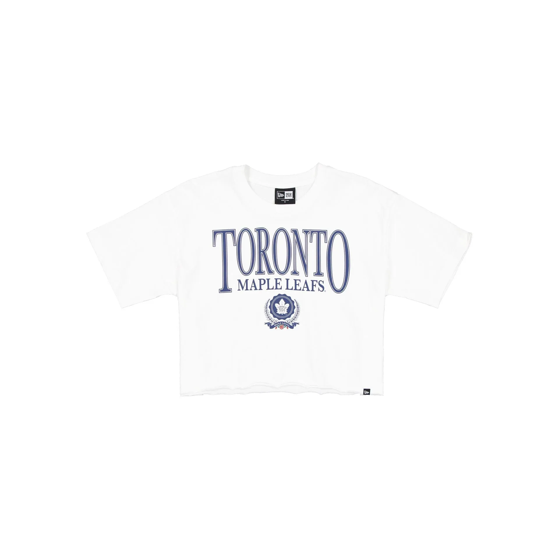 Toronto Maple Leafs Throwback Prep Women's Cropped T-Shirt sold by New Era