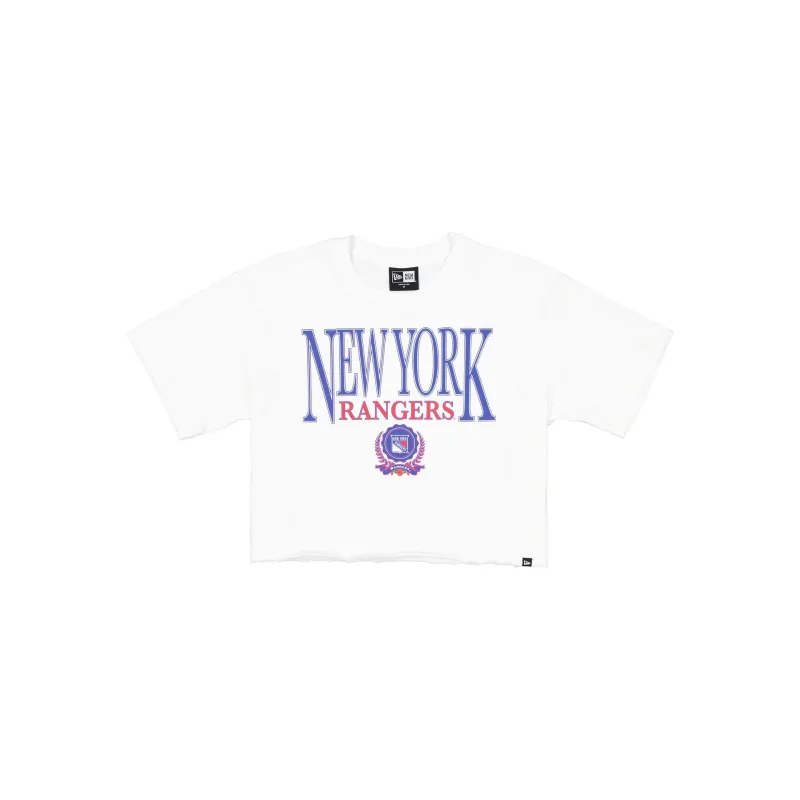 New York Rangers Throwback Prep Women's Cropped T-Shirt sold by New Era