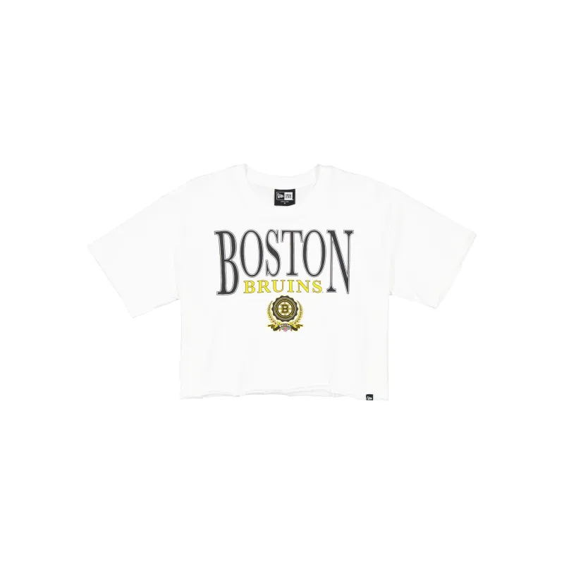 Boston Bruins Throwback Prep Women's Cropped T-Shirt sold by New Era