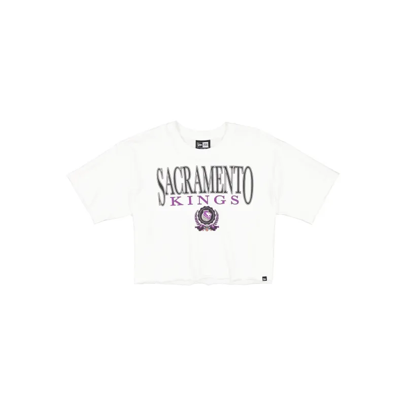 Sacramento Kings Throwback Prep Women's Cropped T-Shirt sold by New Era
