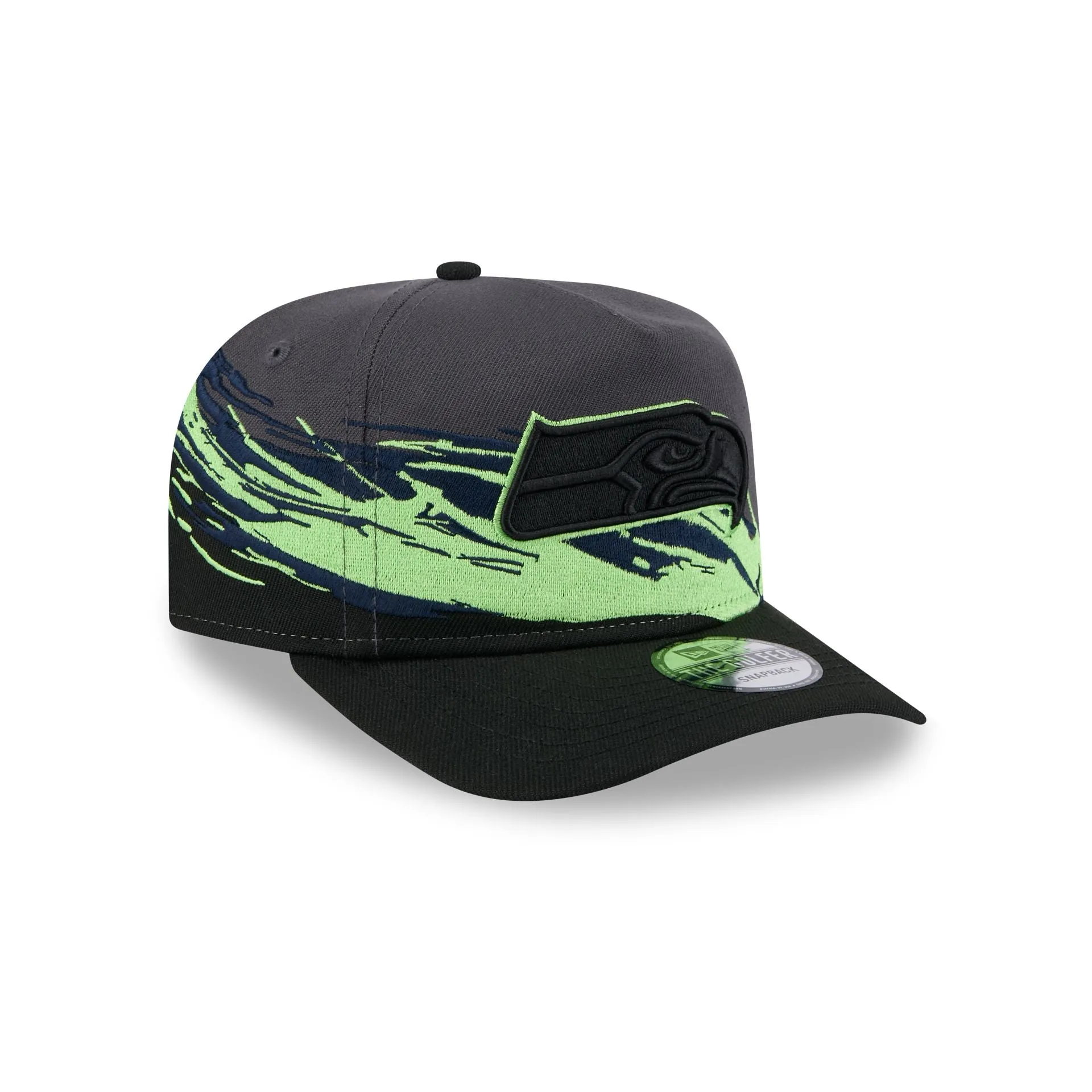 Seattle Seahawks Graphite Brushstroke Golfer Hat sold by New Era product image thumbnail 3