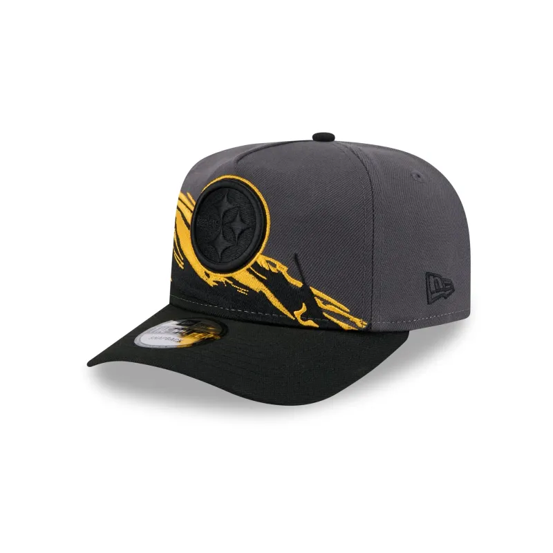 Pittsburgh Steelers Graphite Brushstroke Golfer Hat sold by New Era